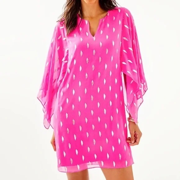 EUC Lilly Pulitzer Shalynn Silk Caftan - Picture 1 of 5